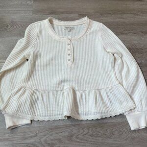 Frye & Co Waffle Top Size M